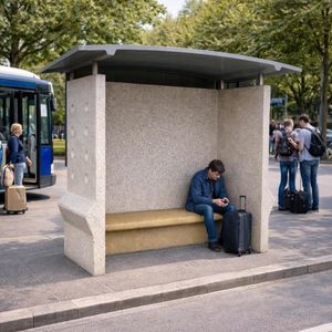 abribus en bois 1