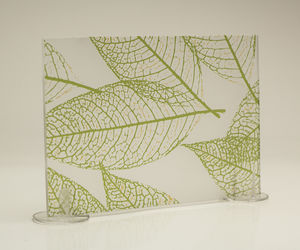panneau en verre à motif
