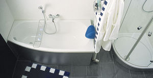 baignoire d'angle