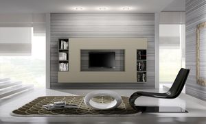 ensemble TV mural contemporain