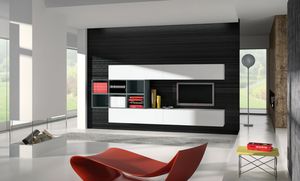 ensemble TV mural contemporain 1