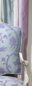 tissu d'ameublement / à fleurs / en coton / en soie