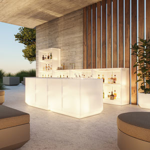 bar de jardin lumineux 1