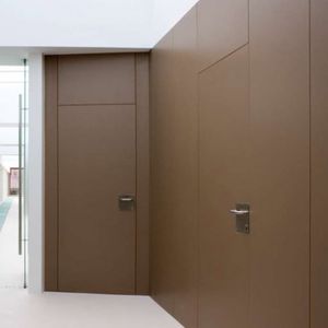porte de service / battante / en bois / acoustique
