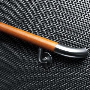 main courante en bois / en acier inox