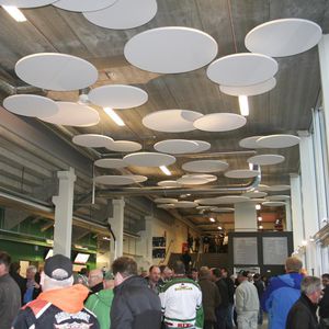 faux-plafond en laine de verre