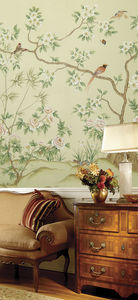 papier peint classique / à motif floral / chinoiserie / fait main