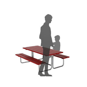 ensemble table et bancs contemporain
