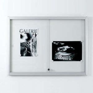 panneau d'affichage mural / d'intérieur / magnétique / en verre