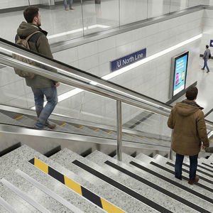 revêtement de marche en aluminium anodisé