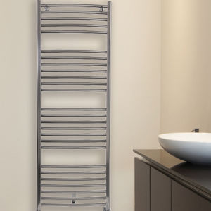 sèche-serviettes à eau chaude / en métal / contemporain / de salle de bain