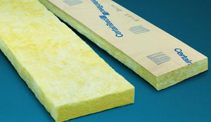 isolant thermo-acoustique / en fibre de verre / pour plafond / pour mur