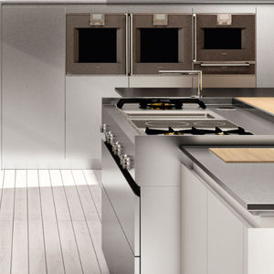 plan de travail en acier inox / de cuisine