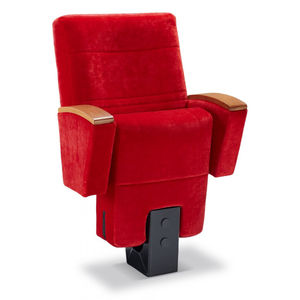 fauteuil de cinéma en tissu / piètement central / ergonomique / pliant