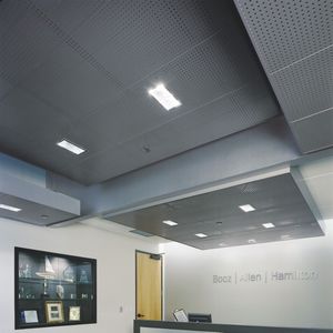 faux-plafond en métal / en panneaux / acoustique / isolant