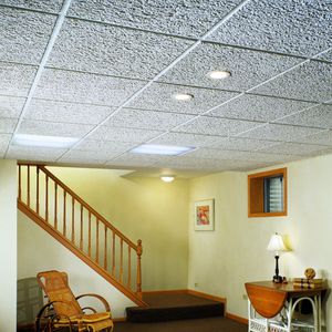 faux-plafond en fibre minérale