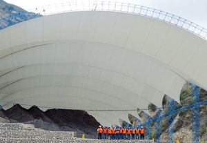 membrane architecturale en toile enduite