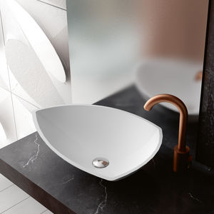 vasque à poser / ovale / en Solid Surface / contemporaine