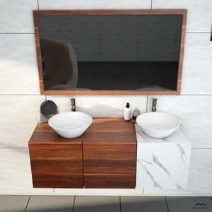 vasque à poser / conique / en Solid Surface / contemporaine