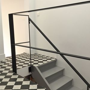 garde-corps en acier / à barreaudage / d'intérieur / d'extérieur
