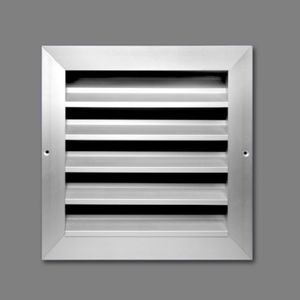 grille de ventilation en aluminium / carrée / pour le soufflage et la reprise d'air