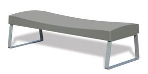banc public / contemporain / en inox / en béton