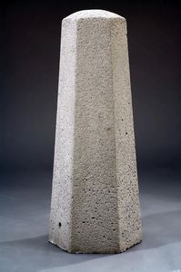 borne anti-stationnement / en béton