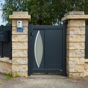 portillon en aluminium