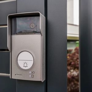 visiophone en acier inoxydable fini miroir