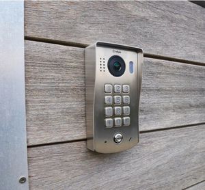 visiophone en acier inoxydable fini mat