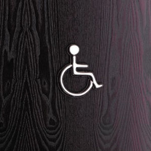 pictogramme de porte aluminium