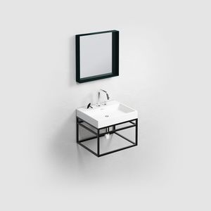 console pour lavabo en métal