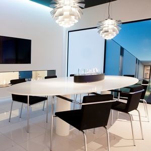 cheminée au bioéthanol / contemporaine / à foyer ouvert / centrale