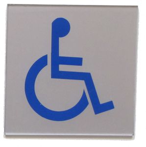pictogramme de porte en acier inoxydable