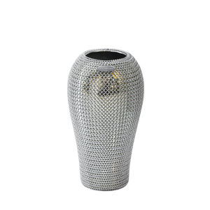vase contemporain / en céramique / en inox