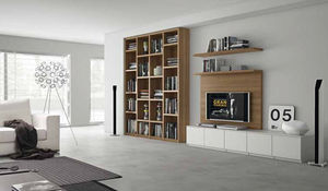 ensemble TV mural contemporain 1