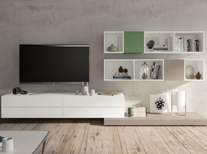 ensemble TV mural contemporain 1