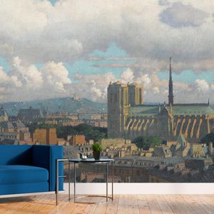 papier peint classique / motif urbain / non tissé / lavable