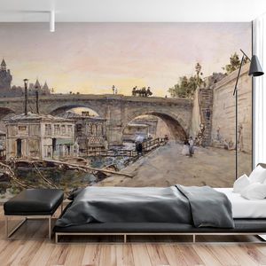 papier peint classique / motif urbain / non tissé / lavable