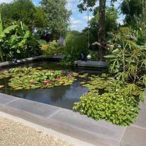 margelle de piscine en béton