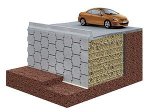 mur de soutènement en béton / en sol renforcé