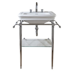 console pour lavabo en laiton