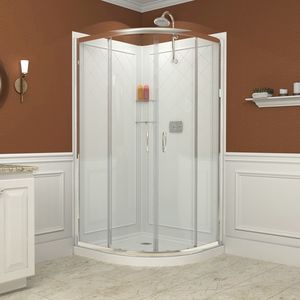 douche en verre trempé