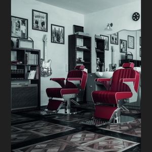 fauteuil de barbier en vinyle