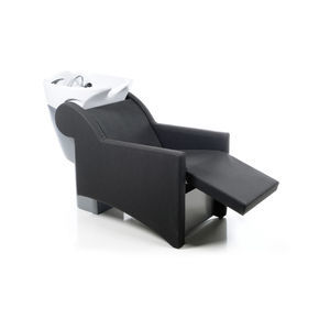 bac à shampoing avec repose-pieds