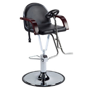 fauteuil de coiffure en métal / piètement central / avec pompe hydraulique / pour enfant