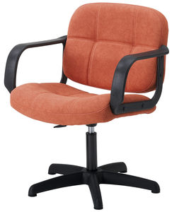 fauteuil de coiffure en tissu / piètement étoile / pivotant