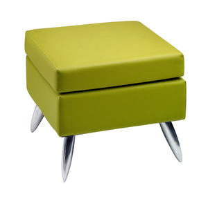pouf contemporain / en tissu / en aluminium / carré