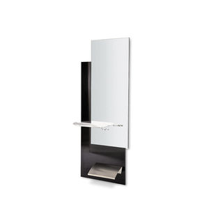 coiffeuse contemporaine / en bois / en inox / murale