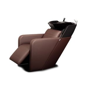bac à shampoing avec repose-pieds
